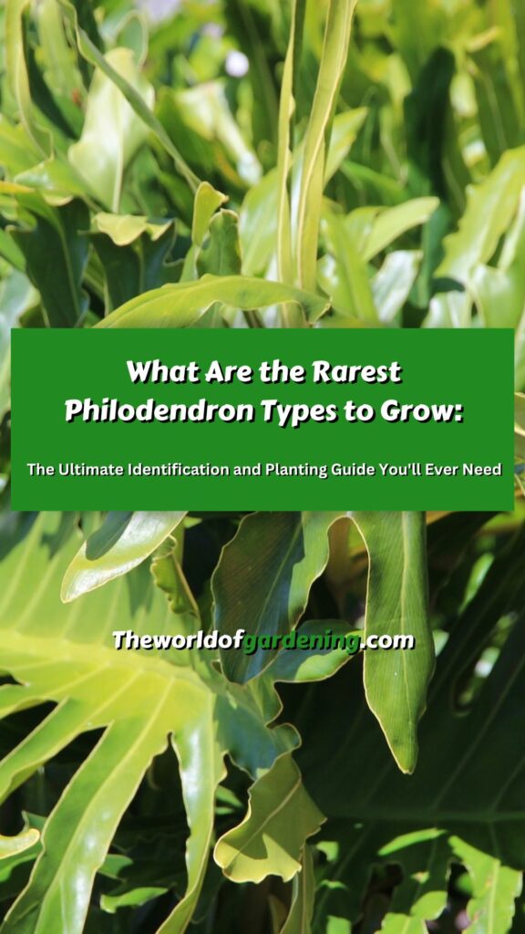 What Are the Rarest Philodendron Types to Grow The Ultimate Identification and Planting Guide You'll Ever Need pinterest image